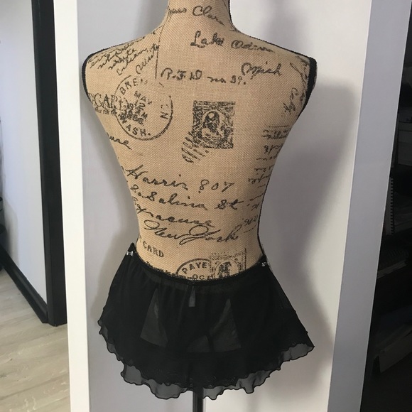 Lingerie skirt panty with built in thong - Picture 2 of 6